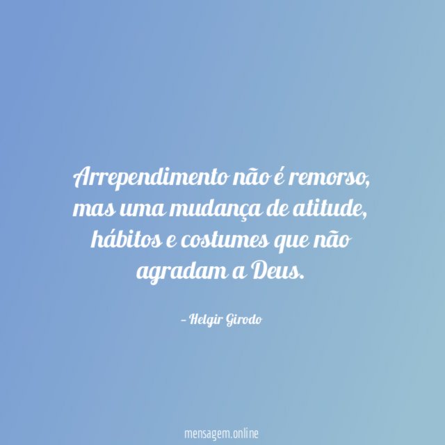 Arrependimento não é remorso