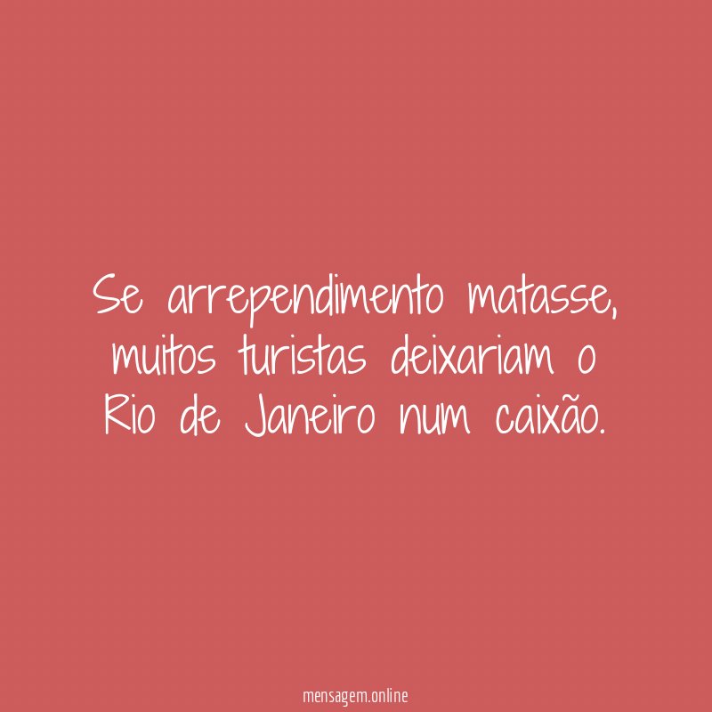 Se arrependimento matasse