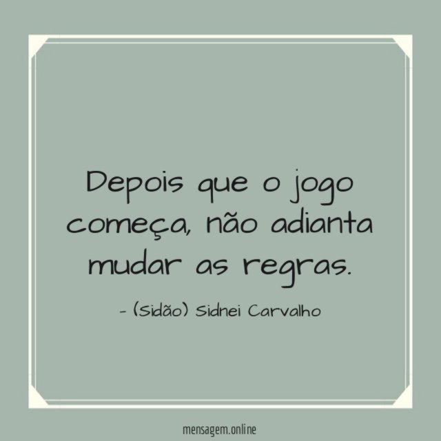 Depois que o jogo começa