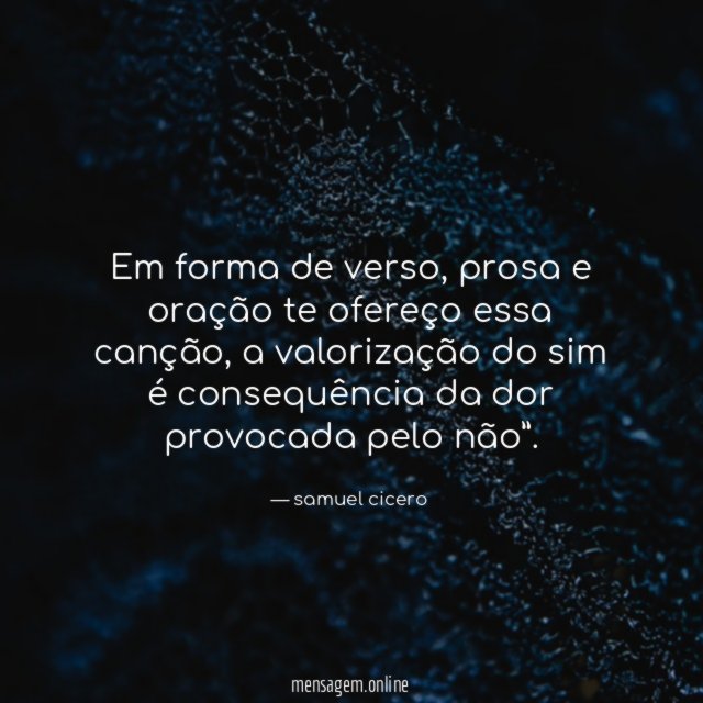 Em forma de verso
