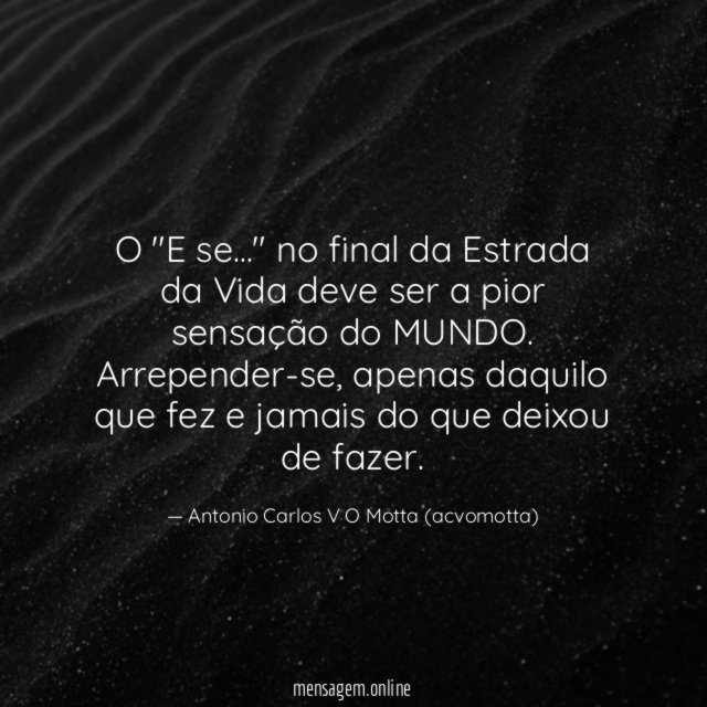 O "E se