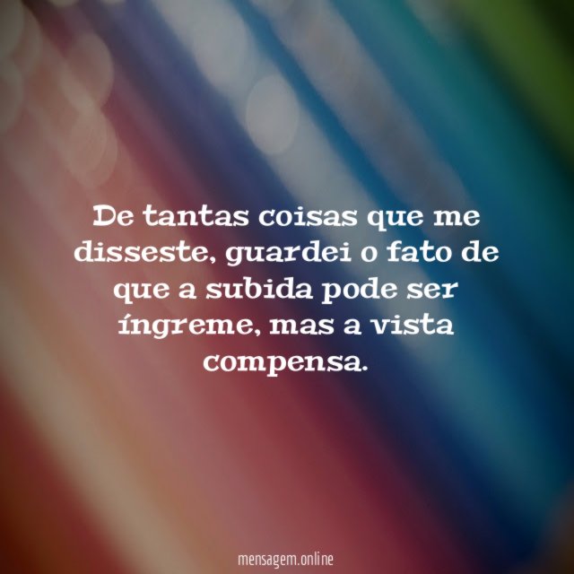 De tantas coisas que me disseste