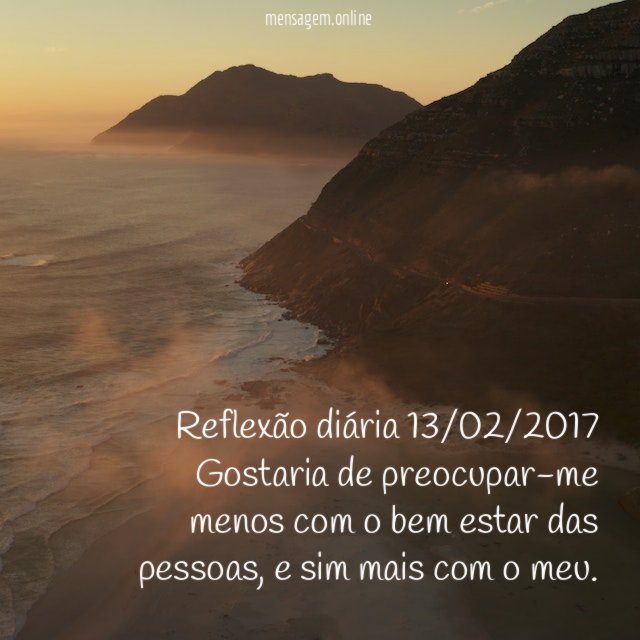 Reflexão diária 13/02/2017