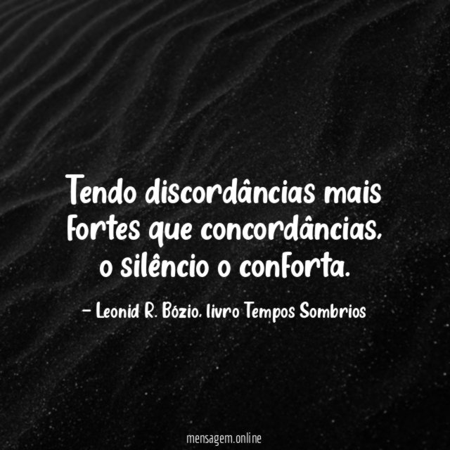 Tendo discordâncias mais fortes que concordâncias