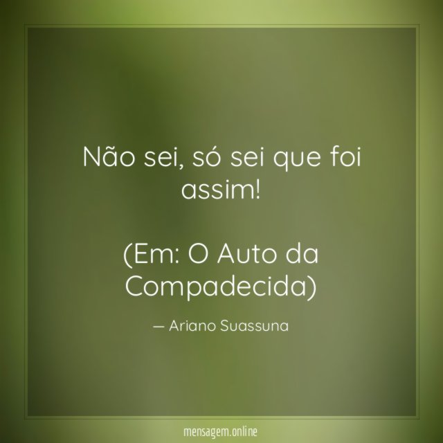 Não sei