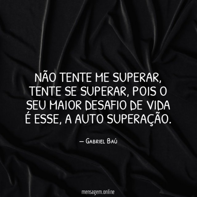 Não tente me superar