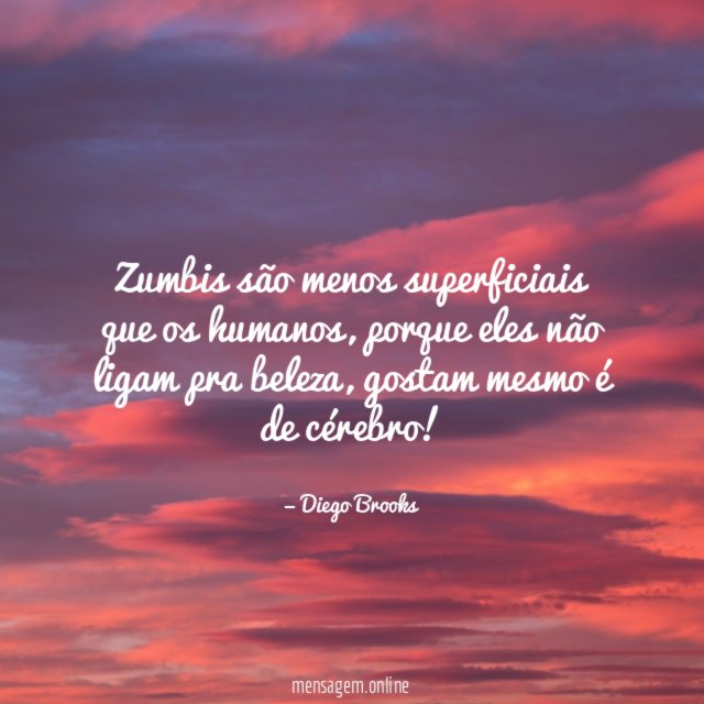 Zumbis são menos superficiais que os humanos