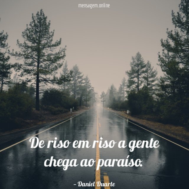 De riso em riso a gente chega ao paraíso
