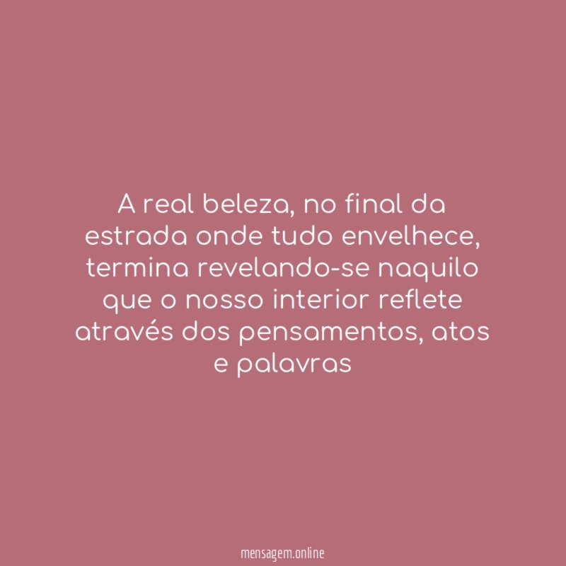 A real beleza