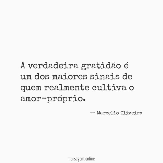 A verdadeira gratidão é um dos maiores sinais