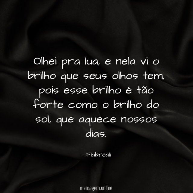 Olhei pra lua