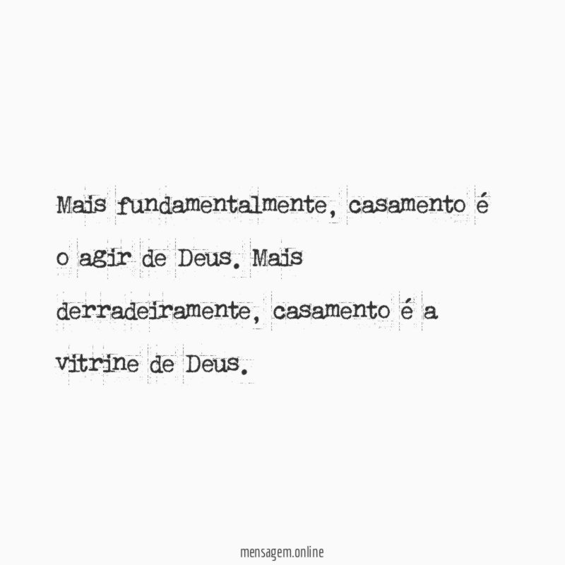 Mais fundamentalmente