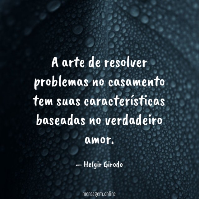 A arte de resolver problemas no casamento tem