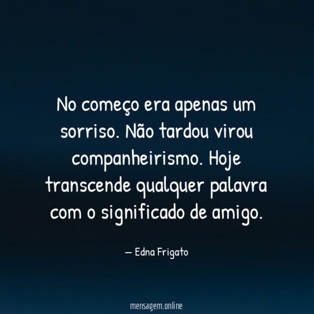 No começo era apenas um sorriso