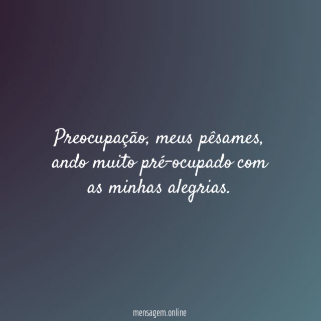 Preocupação