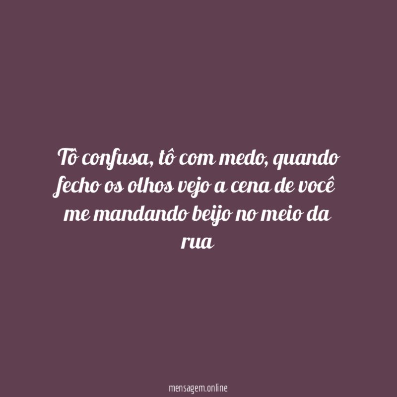 Tô confusa