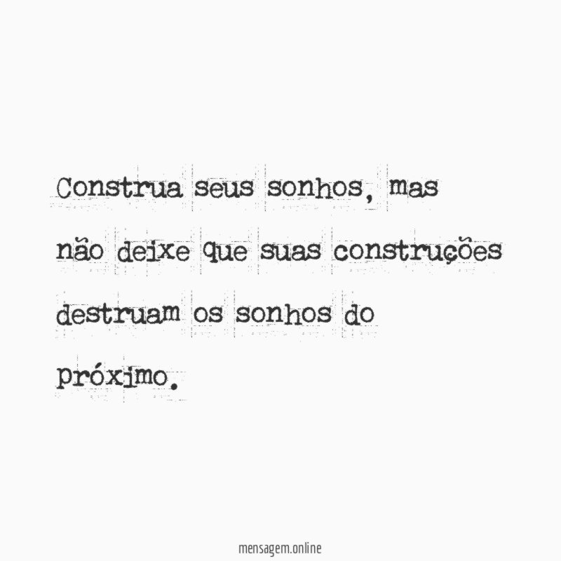 Construa seus sonhos
