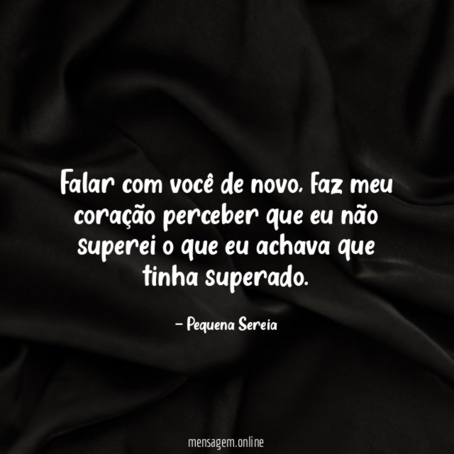 Falar com você de novo