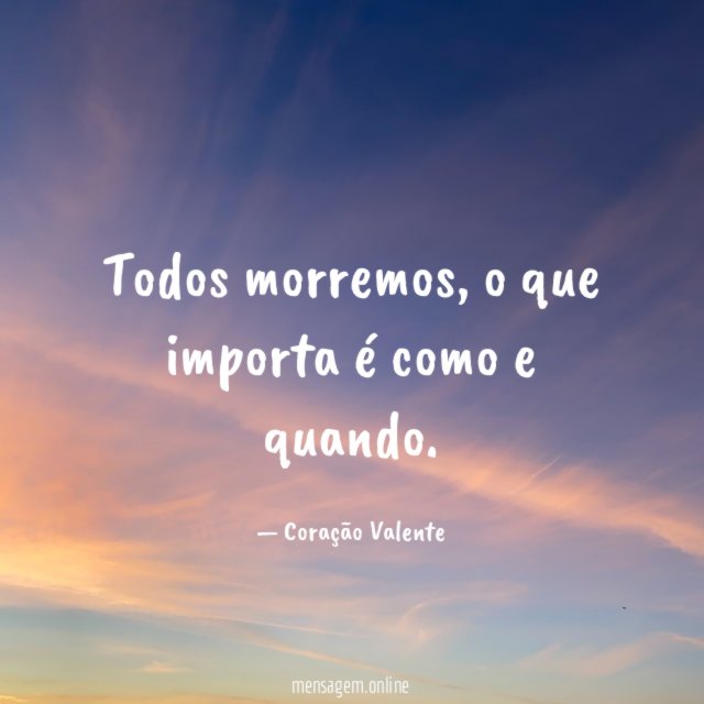 Todos morremos
