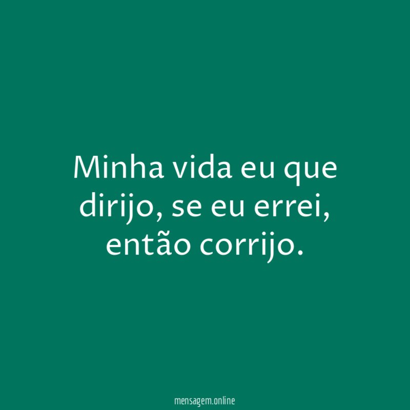 Minha vida eu que dirijo