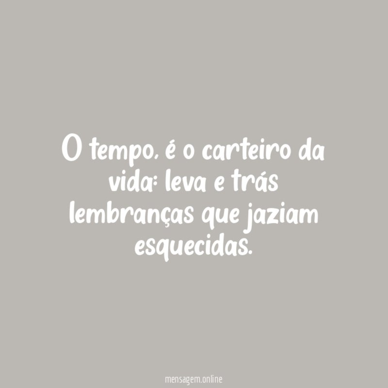 O tempo