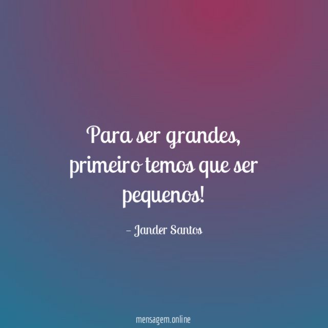 Para ser grandes