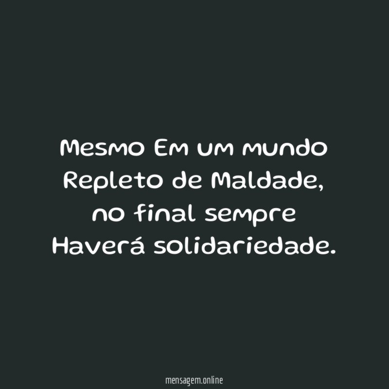 Mesmo Em um mundo Repleto de Maldade
