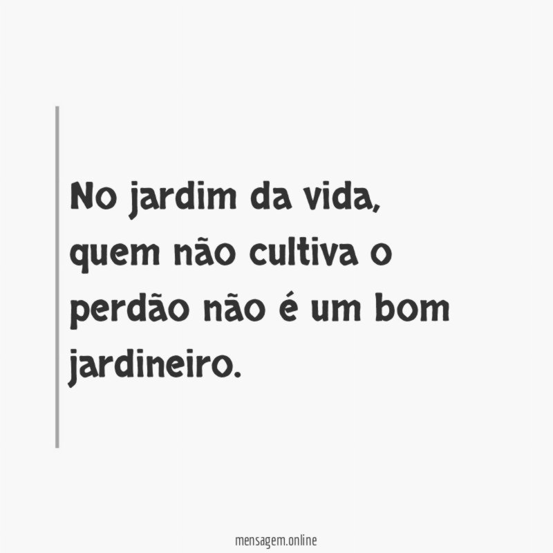 No jardim da vida