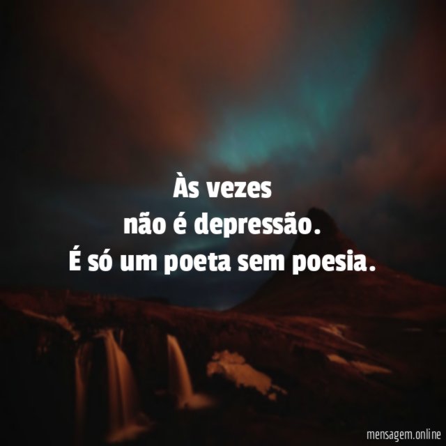 Às vezes não é depressão