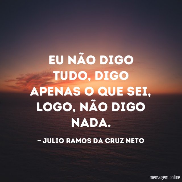 Eu não digo tudo