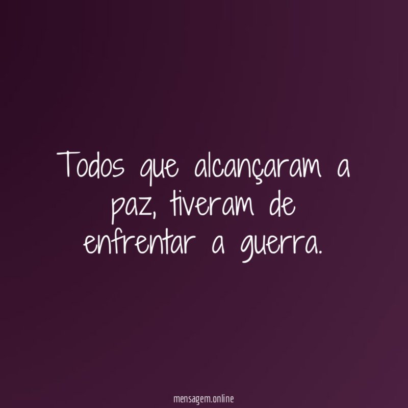 Todos que alcançaram a paz