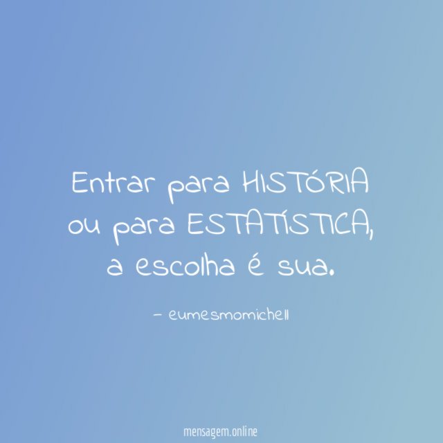 Entrar para HISTÓRIA ou para ESTATÍSTICA