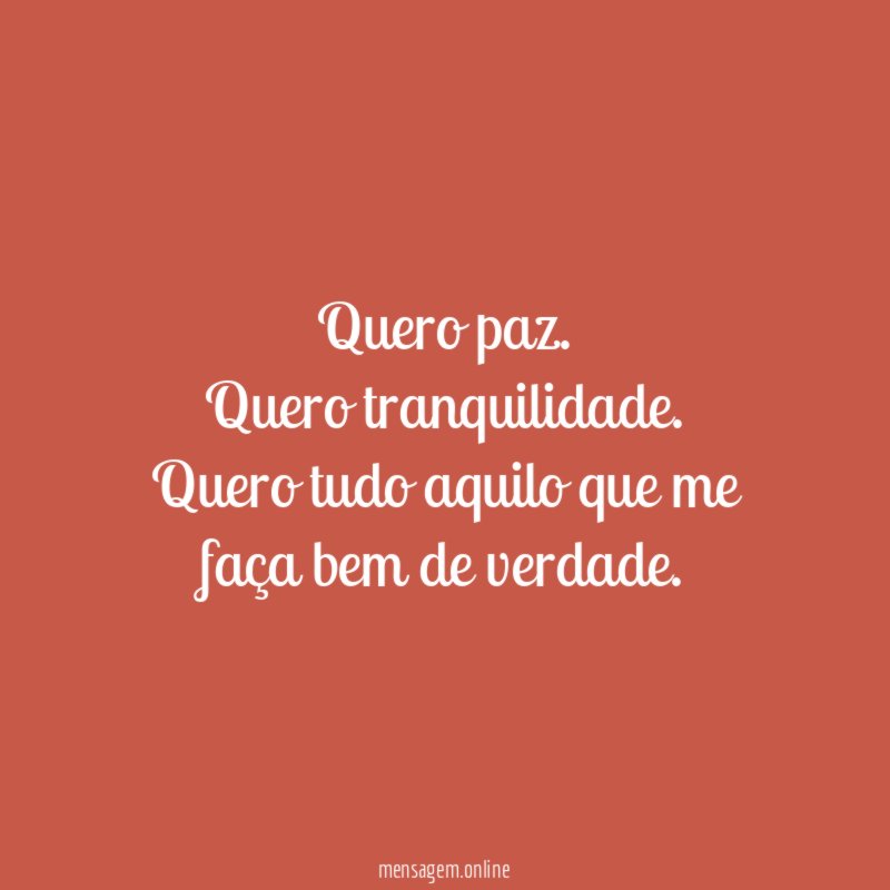 Quero paz
