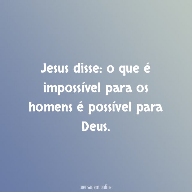Jesus disse