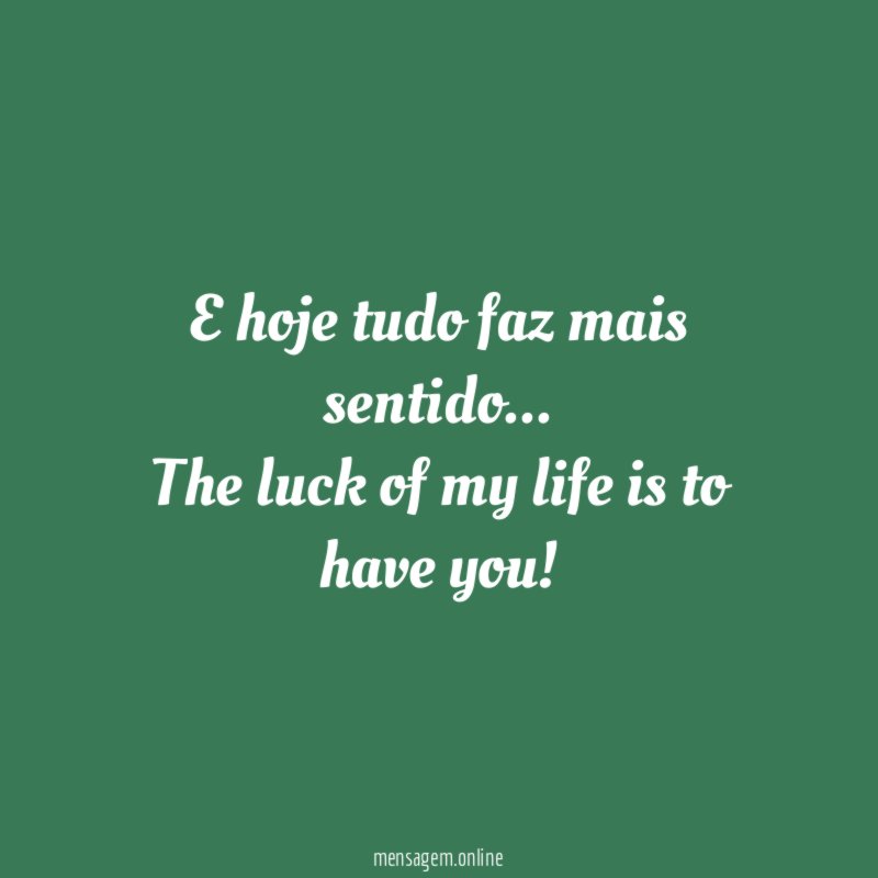 E hoje tudo faz mais sentido