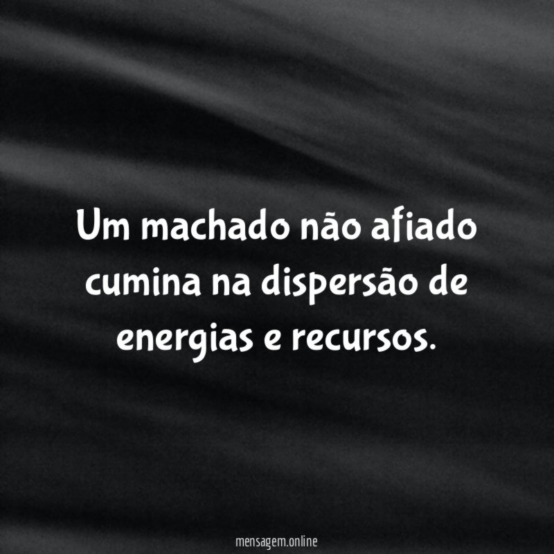 Um machado não afiado cumina na dispersão de
