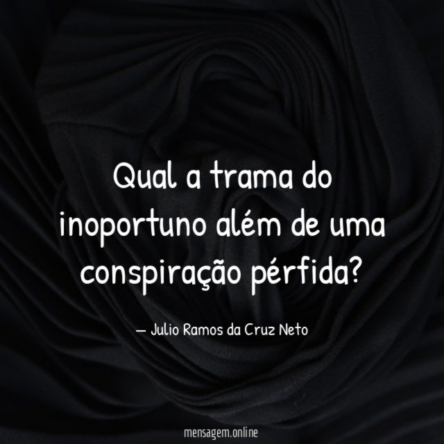 Qual a trama do inoportuno além de uma