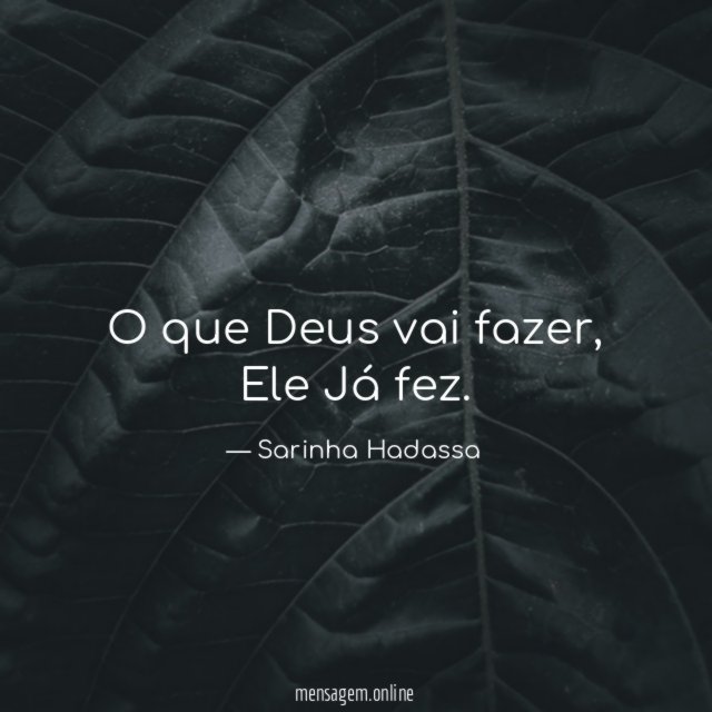 O que Deus vai fazer