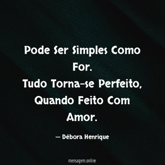 Pode Ser Simples Como For