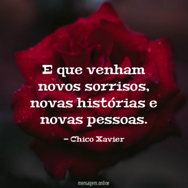 E que venham novos sorrisos