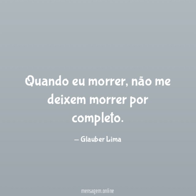 Quando eu morrer