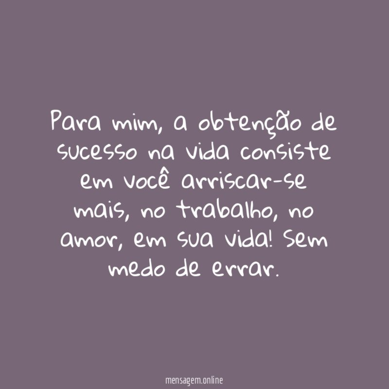 Para mim