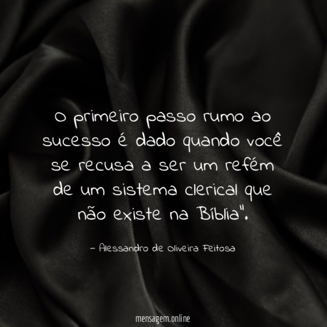 O primeiro passo rumo ao sucesso é dado