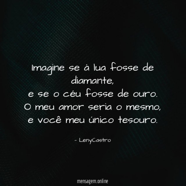 Imagine se á lua fosse de diamante