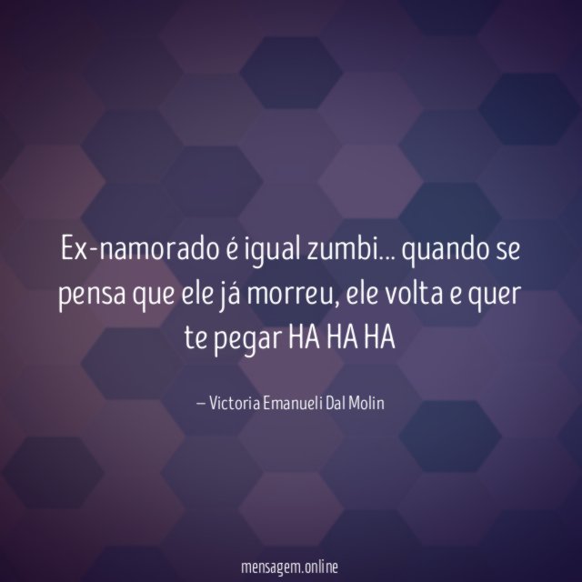 Ex-namorado é igual zumbi