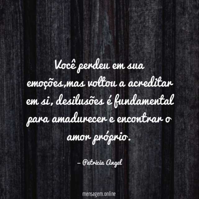 Você perdeu em sua emoções