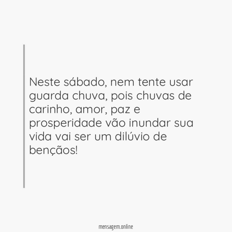 Neste sábado