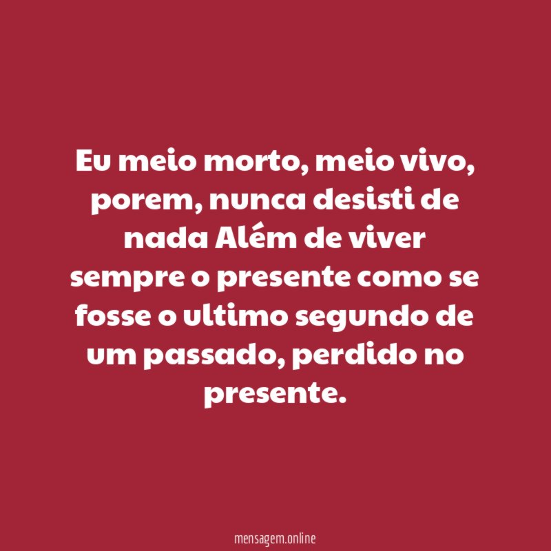 eu meio morto