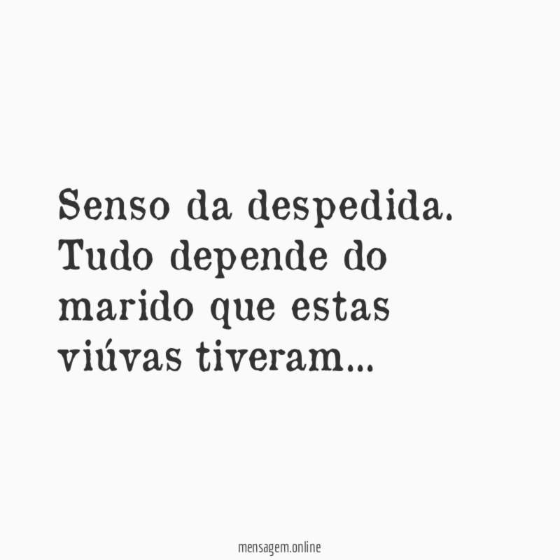 Senso da despedida
