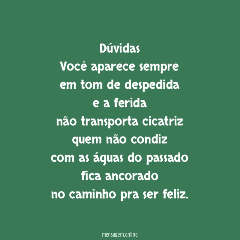 Dúvidas